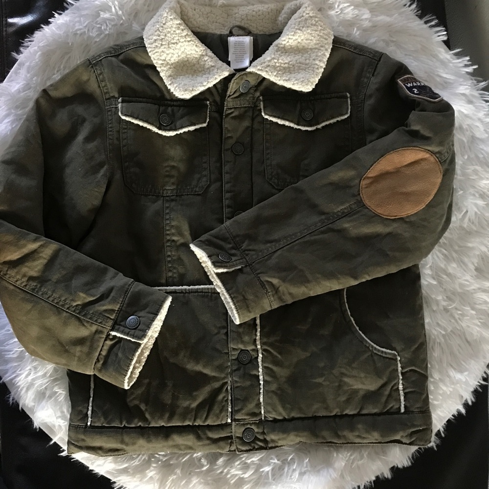 Boys Quilted Elbow Patch Gymboree Jacket